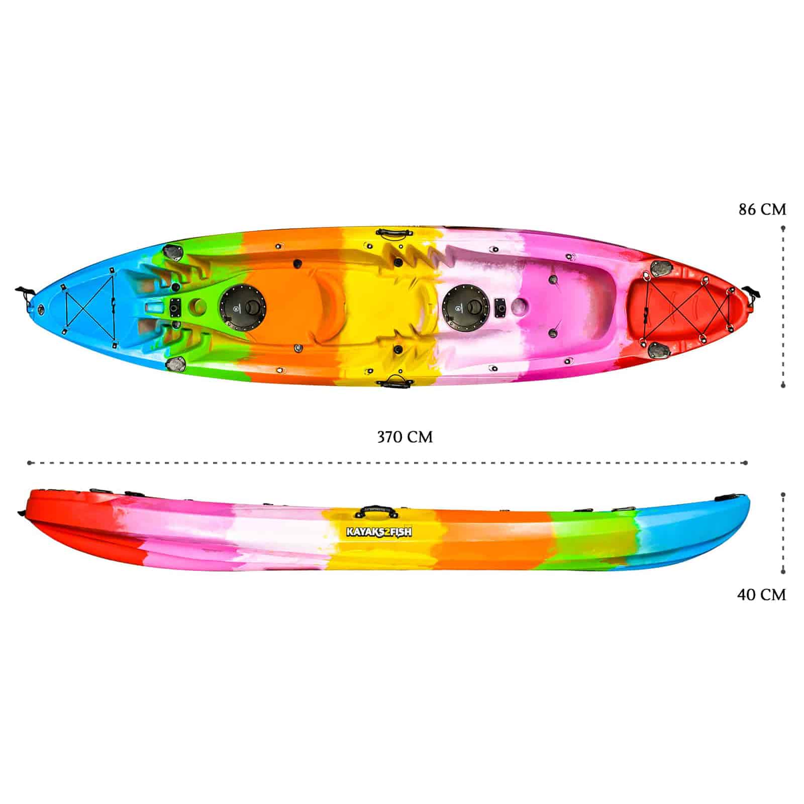 K2F-EAGLE-RAINBOW dimensions