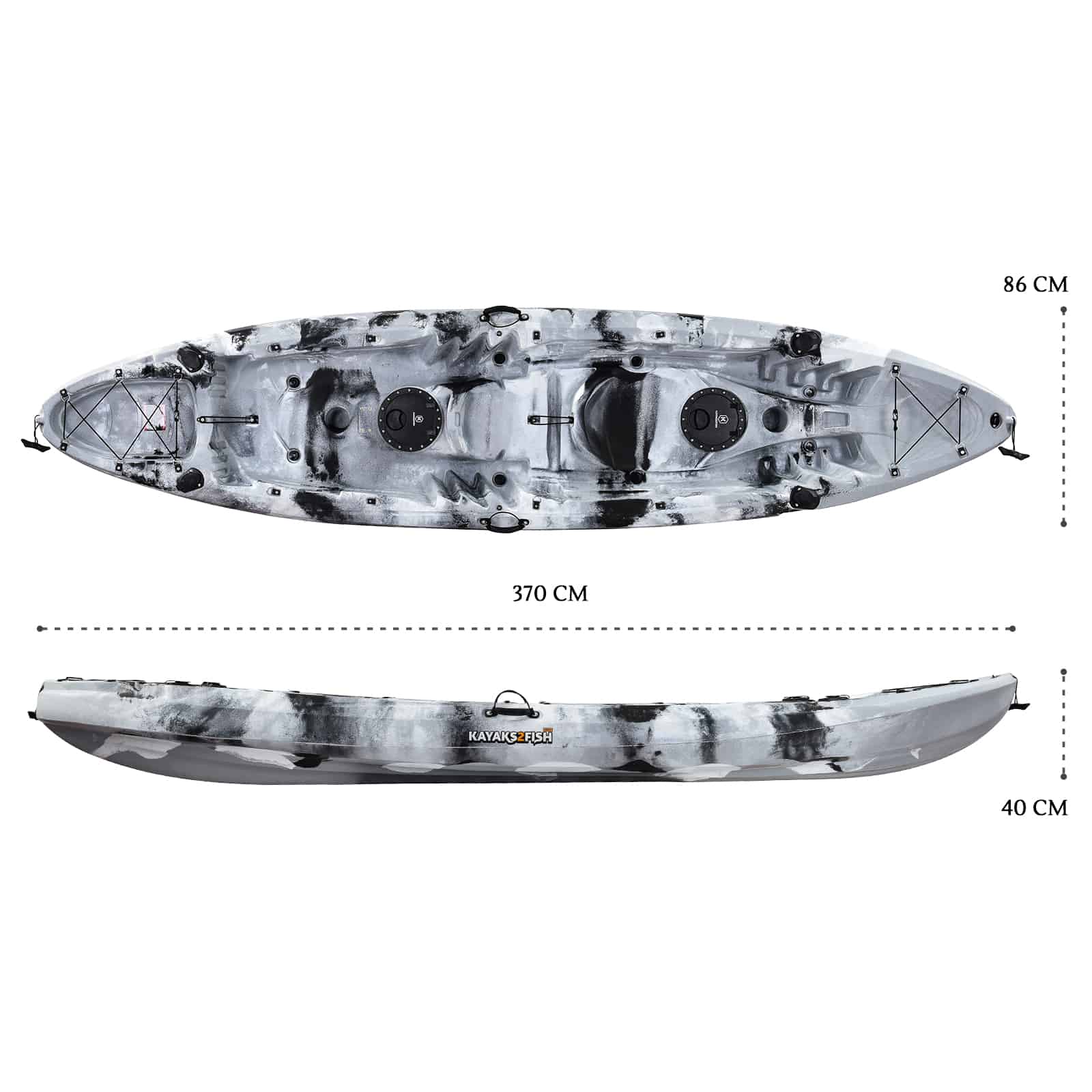 K2F-EAGLEPRO-GREYCAMO dimensions