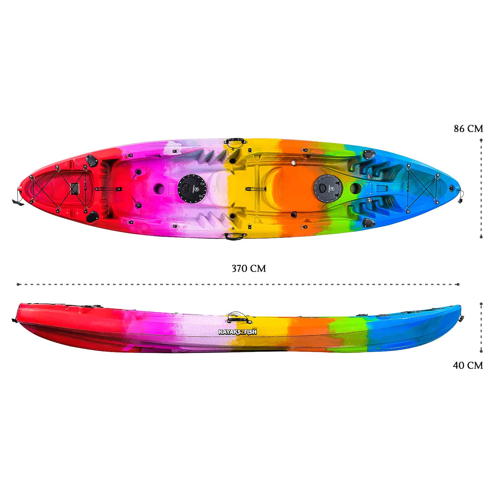 K2F-EAGLEPRO-RAINBOW dimensions