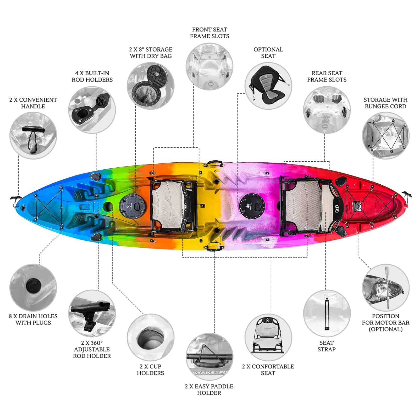 K2F-EAGLEPRO-RAINBOW header