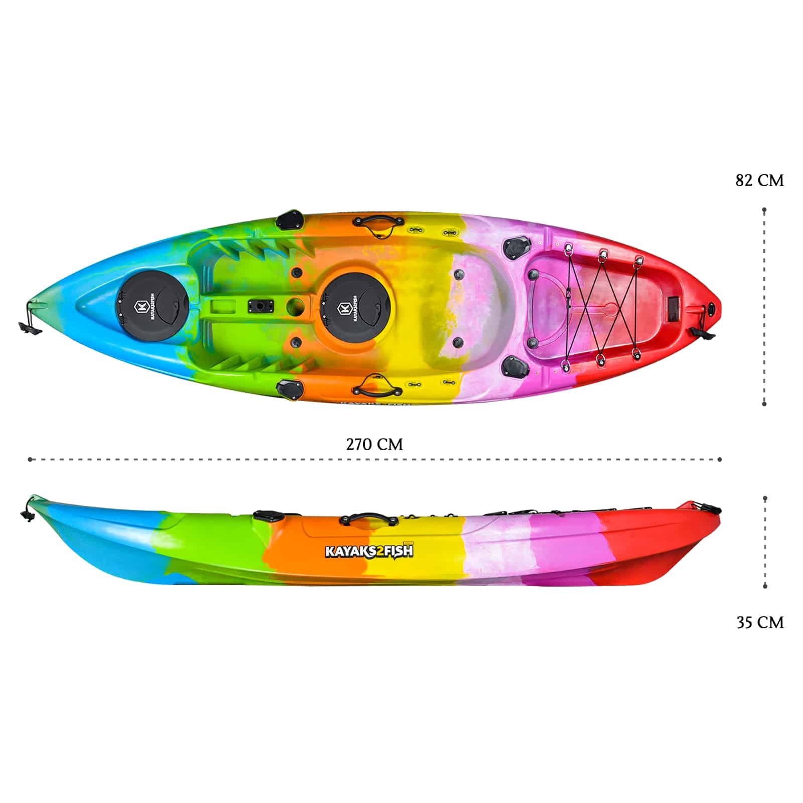 K2F-OSPREY-RAINBOW dimensions