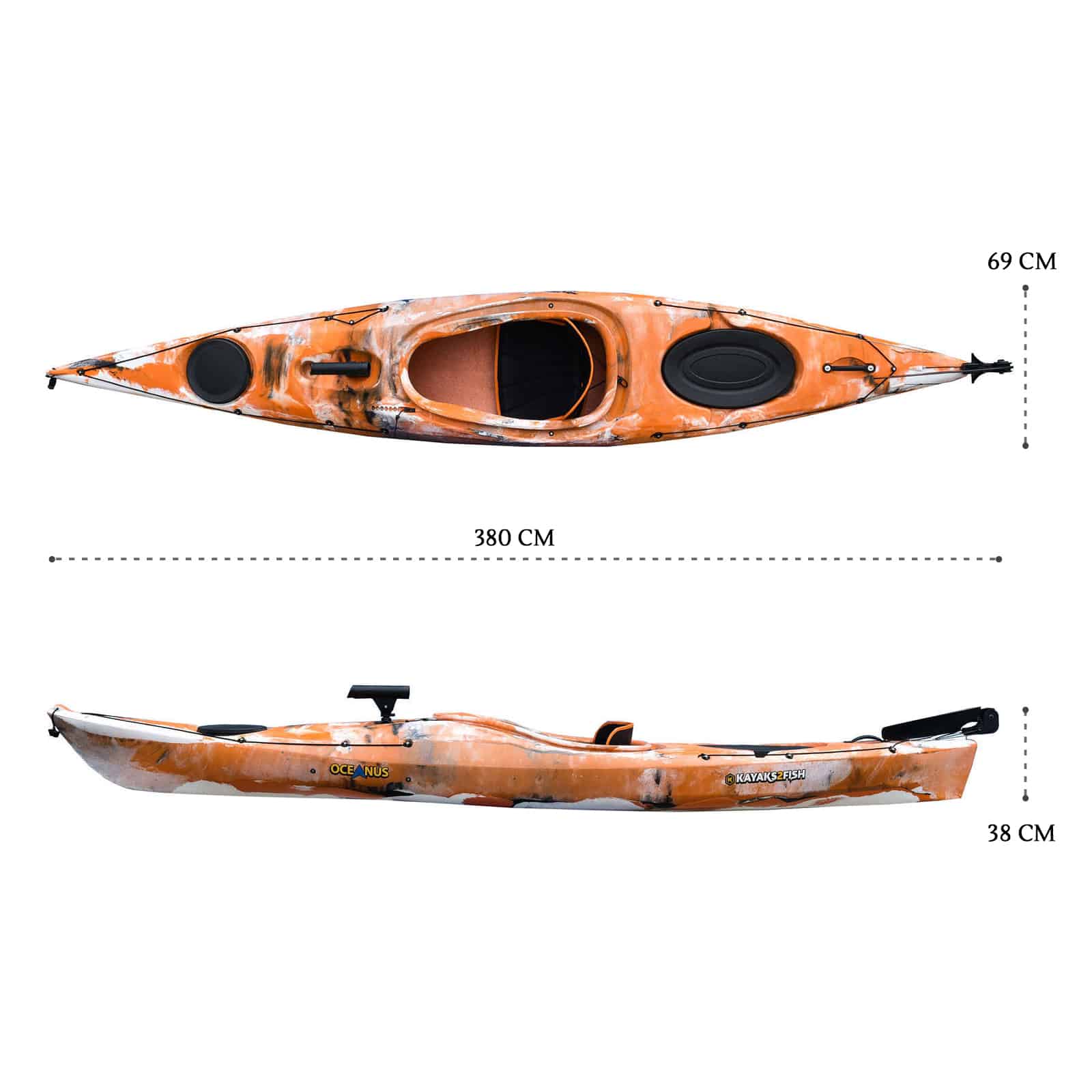 K2FA-OCEANUS-CORAL dimensions