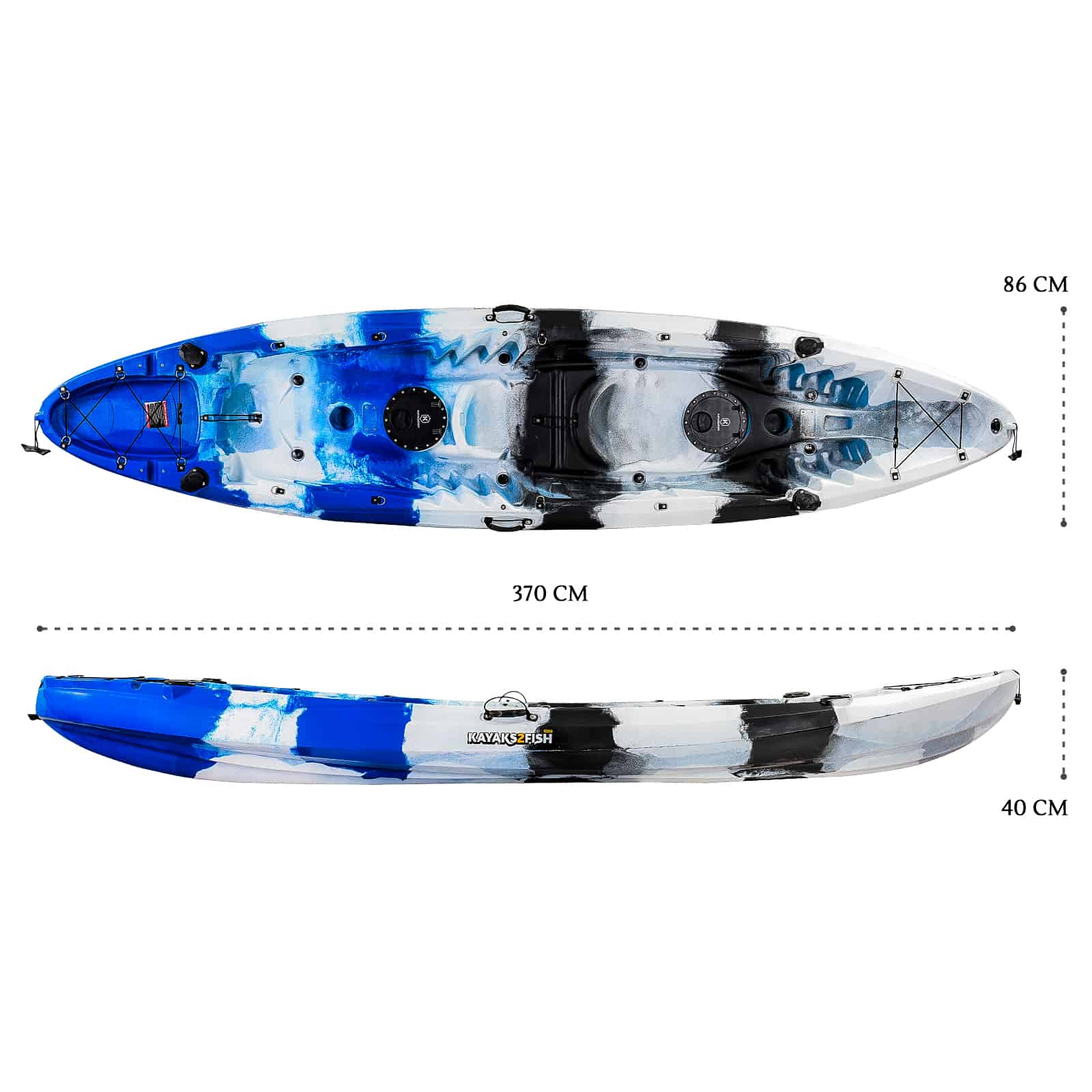 K2FR-EAGLEPRO-BLUECAMO dimensions