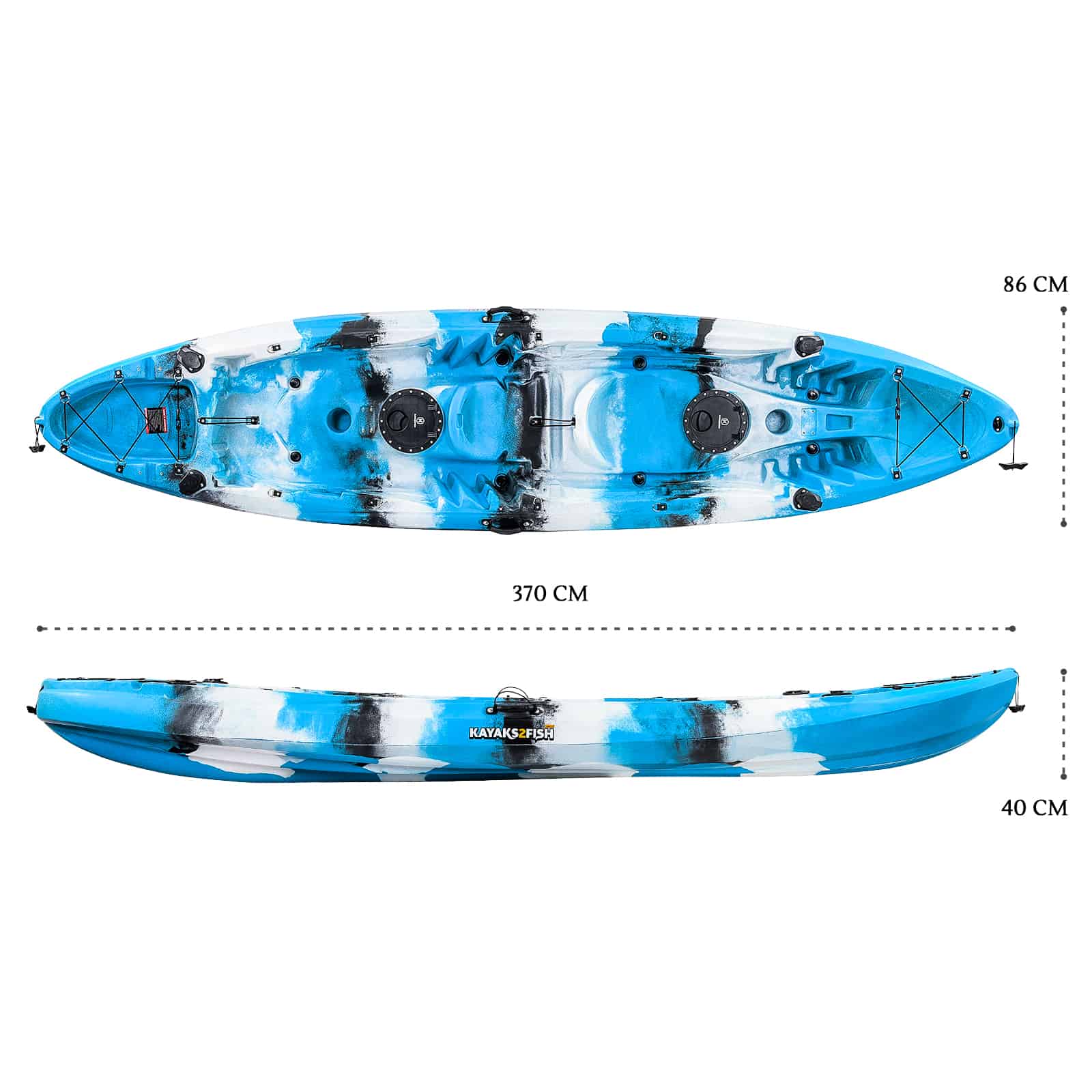 K2FW-EAGLEPRO-BLUELAGOON dimensions