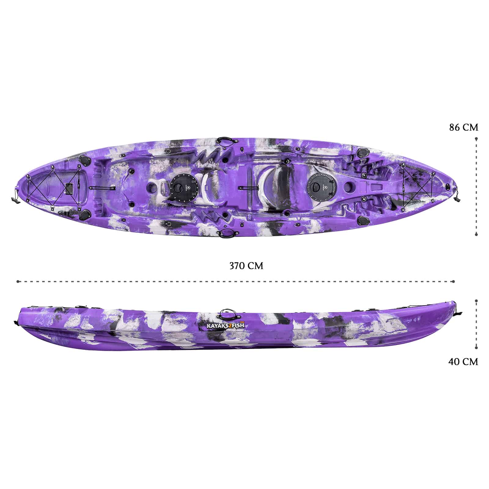 K2FW-EAGLEPRO-PURPLECAMO dimensions