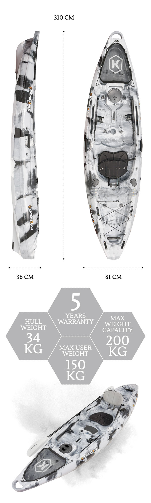 2X Watercraft Black Plastic Accessories Kayak Marine Paddle Holder Hot Boat I4M 