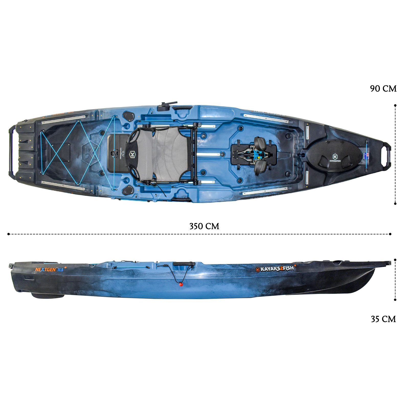 Nextgen 11.5 Pedal Kayak Thunder [Sydney]