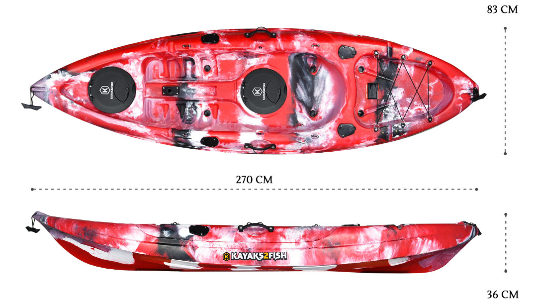 Osprey Fishing Kayak Package - Red Camo - Kayaks2Fish