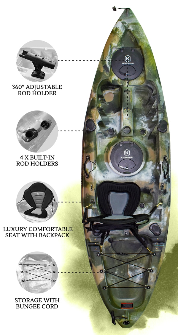 Osprey Fishing Kayak Package Jungle Camo Kayaks2Fish