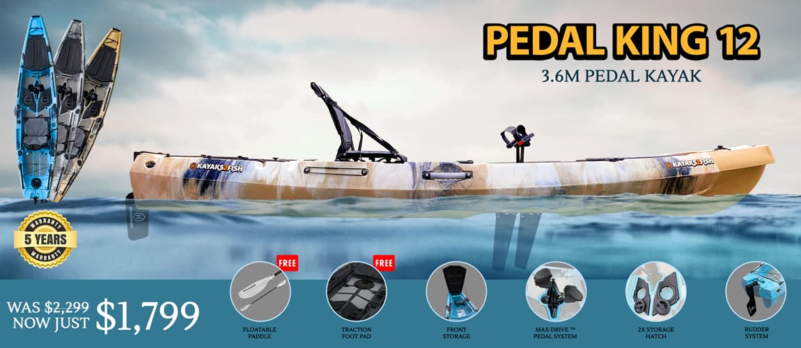 Fishing Kayak Foot Paddle with Electric Motor Kayaks Fishing Pedal Ship To  The Port