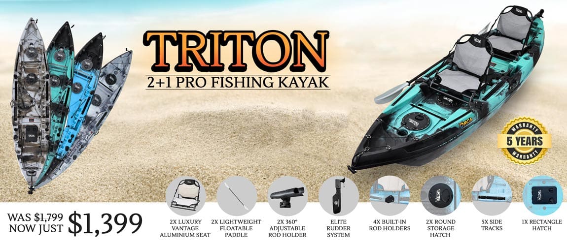 Triton Tandem Kayak, Double Fishing Kayak