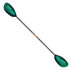 Aqua Bound Whiskey Fiberglass 2pc Straight Shaft Kayak Paddle Green Tide