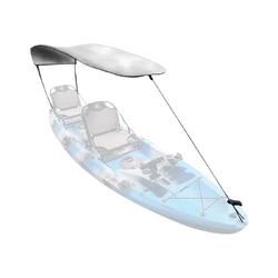 K2F Detachable Sun Shade Awning for Double Kayak Canoe Silver