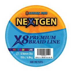 NextGen X8 Premium Braided Line 15LB | 6.8KG