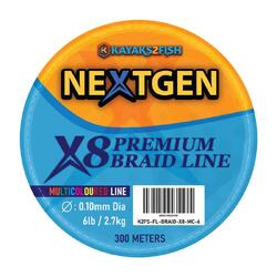 NextGen X8 Premium Braided Line 6LB | 3.6KG