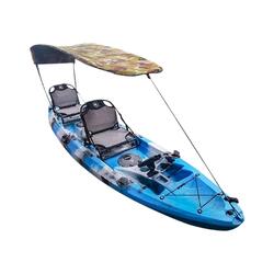 K2F Detachable Sun Shade Awning for Double Kayak Canoe