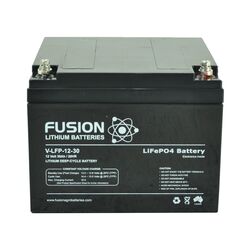 Fusion 12V 30AH Lithium Ion Phosphate Deep-Cycle Battery Fusion 12V 30AH Lithium Ion Phosphate Deep-Cycle Battery