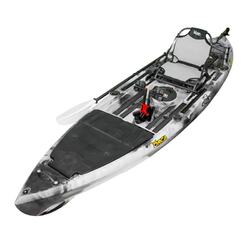 Kronos Foot Pedal Pro Fish Kayak Package with Max-Drive  - Arctic [Central Coast]