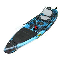 Kronos Foot Pedal Pro Fish Kayak Package with Max-Drive  - Bahamas [Central Coast]