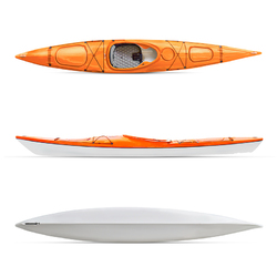 Orca Outdoors Xlite 14 Ultralight Performance Touring Kayak - Orange [Central Coast]