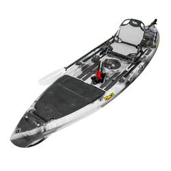 Kronos Foot Pedal Pro Fish Kayak Package with Max-Drive - Arctic