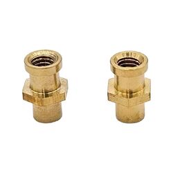 K2F Brass Inserts M6 x15.5mm Pair
