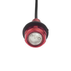 Yak-Power 2-Piece Super Bright LED Button Light Kit [Colour: Red]