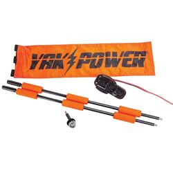 Yak-Power Lightning Rod - Extendable Powered 360 Degree Safety Light and Safety Flag
