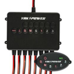 Yak-Power Wireless 8 Circuit Digital Switcher with Integrated Bluetooth