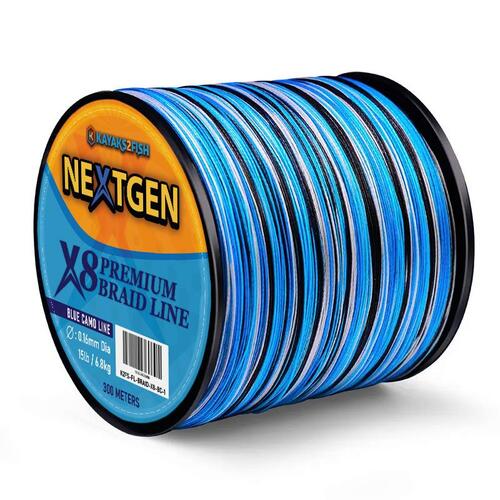 NextGen X8 Premium Braided Line Blue Camo 6.8KG NextGen X8 Premium Braided Line Blue Camo 6.8KG