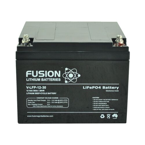 Fusion 12V 30AH Lithium Ion Phosphate Deep-Cycle Battery Fusion 12V 30AH Lithium Ion Phosphate Deep-Cycle Battery