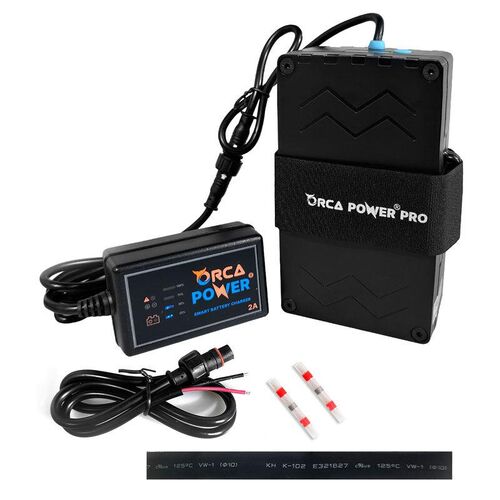 Orca Power Pro 12V 8.8AH Lithium-Ion Battery Power Kit Orca Power Pro 12V 8.8AH Lithium-Ion Battery Power Kit