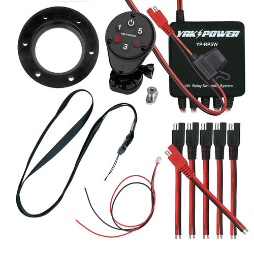 Yak-Power Five Circuit Wireless Digital Switching System with Steering Wheel Control Yak-Power Five Circuit Wireless Digital Switching System with Steering Wheel Control